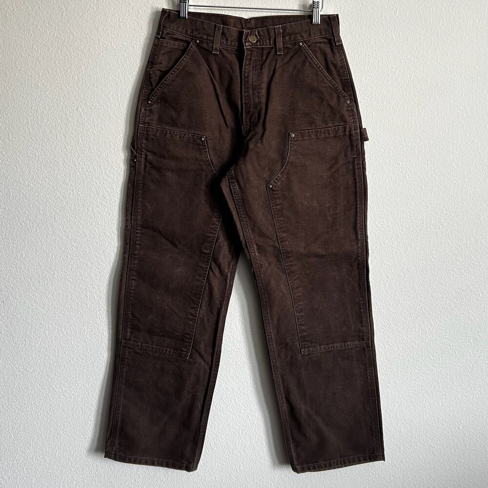 Carhartt B136 DKB brown double knee work wear carpenter pants